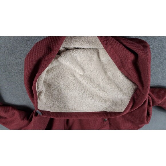 Eddie Bauer Men's 1/4 Snap Sweater Fleece Pullover TXL Fully lined snaps red - Picture 9 of 14